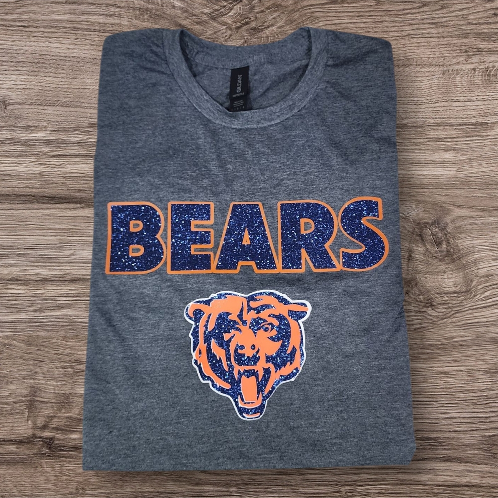 Gildan Dark Gray Bears Graphic Tee